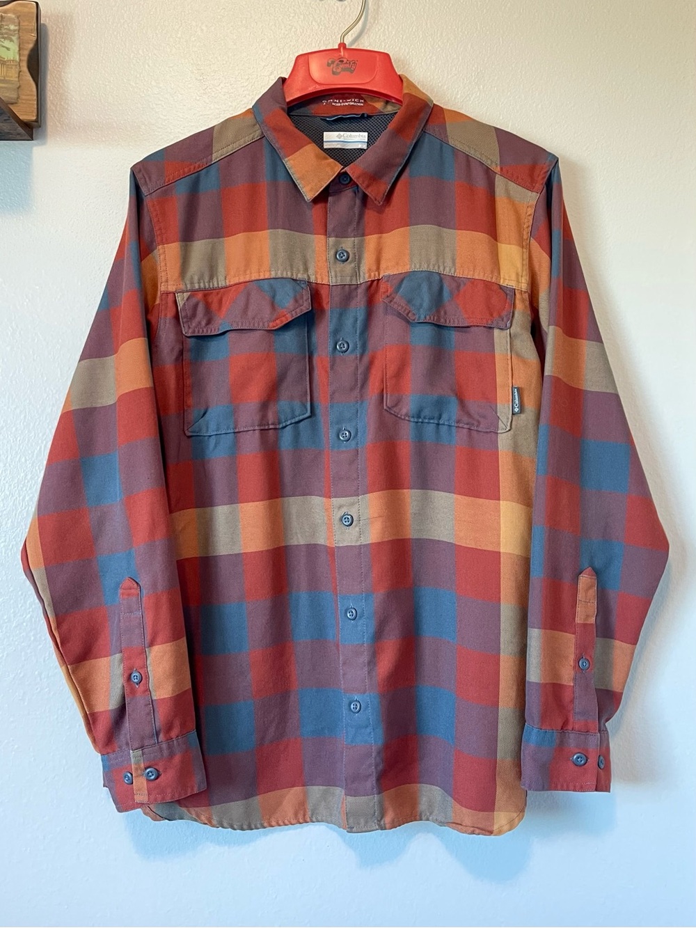 Columbia Omni-Wick Performance Shirt - Outdoors Fall Colors Lightweight - Medium